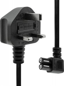 Kabel zasilający ProXtend ProXtend Power Cord UK to angled C7 2M Black 1