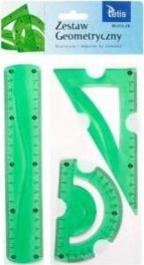 Tetis Zestaw geometryczny elastyczny 3 elementy zielony - BL010-ZK 1