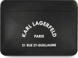 Etui Karl Lagerfeld Karl Lagerfeld Sleeve Klcs133Rsgsfbk 13" Czarny/Black Saffiano Rsg 1