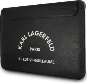 Etui Karl Lagerfeld Karl Lagerfeld Sleeve Klcs133Rsgsfbk 13" Czarny/Black Saffiano Rsg 2