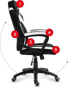Fotel Huzaro Force 2.5 biały 5