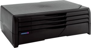 4World Exponent World Organizer A4R pod drukarki, MFP oraz monitory (czarny, 4 szuflady 4