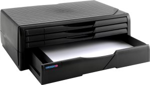 4World Exponent World Organizer A4R pod drukarki, MFP oraz monitory (czarny, 4 szuflady 5