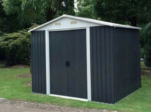 Hecht HECHT 8x8 PLUS DOMEK NARZEDZIOWY OGRODOWY NA NARZĘDZIA CIEMNOSZARY WIATA MEBLE OGRODOWE 260 x 258 cm - EWIMAX - HECHT 2