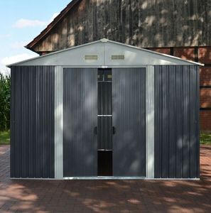 Hecht HECHT 8x8 PLUS DOMEK NARZEDZIOWY OGRODOWY NA NARZĘDZIA CIEMNOSZARY WIATA MEBLE OGRODOWE 260 x 258 cm - EWIMAX - HECHT 3