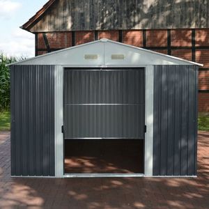 Hecht HECHT 8x8 PLUS DOMEK NARZEDZIOWY OGRODOWY NA NARZĘDZIA CIEMNOSZARY WIATA MEBLE OGRODOWE 260 x 258 cm - EWIMAX - HECHT 4