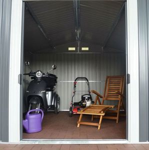 Hecht HECHT 8x8 PLUS DOMEK NARZEDZIOWY OGRODOWY NA NARZĘDZIA CIEMNOSZARY WIATA MEBLE OGRODOWE 260 x 258 cm - EWIMAX - HECHT 8