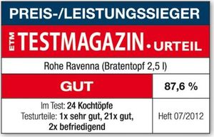 Rohe ROHE GERMANY Ravenna Sokownik / garnek do gotowania na parze 25cm 213101-25 - TOWAR W MAGAZYNIE 3