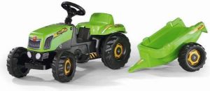 Rolly Toys Traktor Rolly Kid zielony z przyczepą (5012169) 1