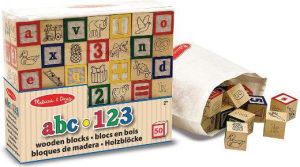 Melissa & Doug Klocki drewniane ABC/123 (11900) 1
