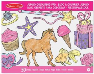 Jumbo Colouring Pad - Pink (14225) 1