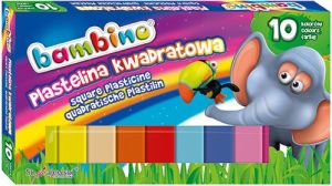 Bambino Plastelina kwadratowa 10 kolorów 2