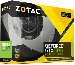 Karta graficzna Zotac GeForce GTX 1070 Founders Edition 8GB GDDR5 (256 bit) HDMI, DVI, 3x DP, BOX (ZT-P10700A-10P) 7