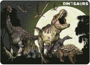 Derform Podkładka laminowana Dinozaur (DERF.PLADN) 1