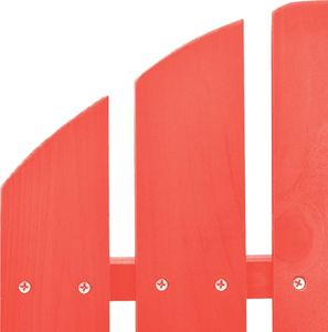 vidaXL Ogrodowy fotel bujany Adirondack, lite drewno jodłowe, czerwone 5