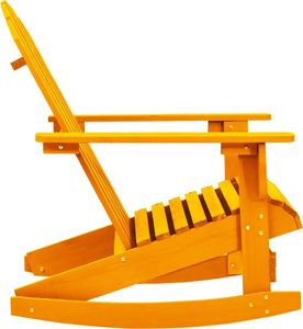 vidaXL Ogrodowy fotel bujany Adirondack, drewno jodłowe, pomarańczowe 3