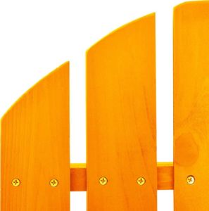 vidaXL Ogrodowy fotel bujany Adirondack, drewno jodłowe, pomarańczowe 5