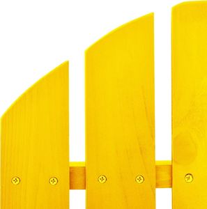 vidaXL Ogrodowy fotel bujany Adirondack, lite drewno jodłowe, żółte 5