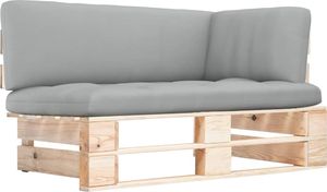 vidaXL Ogrodowa sofa narożna z palet, impregnowane drewno sosnowe 1