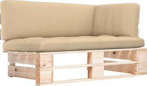 vidaXL Ogrodowa sofa narożna z palet, impregnowane drewno sosnowe 1