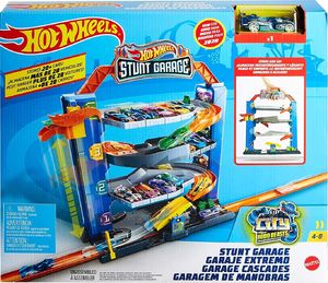 Hot Wheels Zestaw Garaż Parking Z Windą + Autko GNL70 6