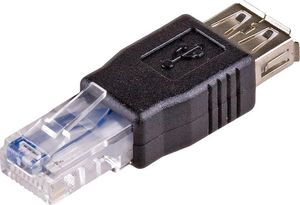 Adapter USB Akyga AK-AD-27 USB - RJ45 Czarny  (AK-AD-27) 1