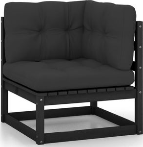 vidaXL 6-cz. zestaw mebli wypoczynkowy do ogrodu, z poduszkami, sosna 3