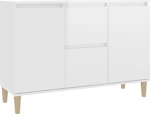 vidaXL Szafka na wysoki połysk, biała, 103,5x35x70 cm, płyta wiórowa 2