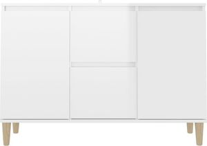 vidaXL Szafka na wysoki połysk, biała, 103,5x35x70 cm, płyta wiórowa 5