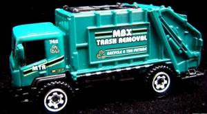 Matchbox  Śmieciarka Trash King Zielona 1