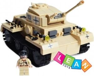 Lean Sport Klocki KAZI ogromny czołg 548EL militarny pustynny 3
