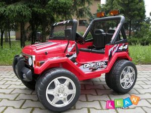Lean Sport Auto na akumulator Raptor 2x45 dwuosobowy czerwony 1
