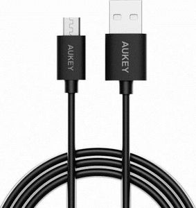 Kabel USB Aukey USB-A - microUSB 1.2 m Czarny (CB-D12 OEM) 1