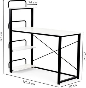 Biurko ModernHome Białe 120 cmx50 cm 5