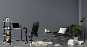 Biurko ModernHome Białe 120 cmx50 cm 8