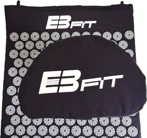 Eb Fit Mata do akupresury i masażu z poduszką 67x42x2cm, czarny 6