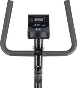 Rower stacjonarny One Fitness treningowy mechaniczny RW3011 czarno-biały 12