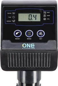 Rower stacjonarny One Fitness treningowy mechaniczny RW3011 czarno-biały 14