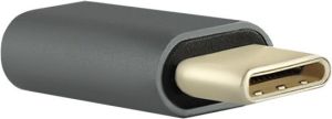 Adapter USB Qoltec USB-C - microUSB Szary  (50478) 1