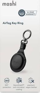 Moshi Moshi AirTag Key Ring - Brelok premium do Apple AirTag (Jet Black) 1