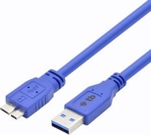 Kabel USB TB Print USB-A - micro-B 0.5 m Niebieski (AKTBXKU23BA050N) 3