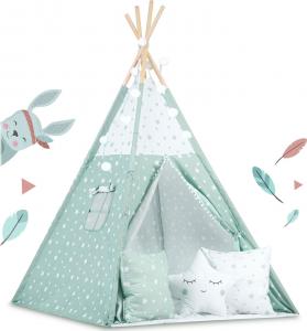 Ricokids Namiot tipi ze światełkami miętowy 3