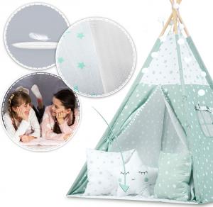 Ricokids Namiot tipi ze światełkami miętowy 9