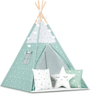 Ricokids Namiot tipi ze światełkami miętowy 9