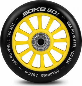 Soke Kółka do hulajnogi 100 mm żółte 2 szt. 2