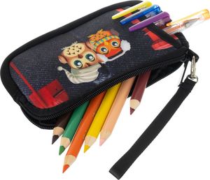 Piórnik Loren Kolorowy piórnik młodzieżowy portmonetka LOREN 529-5 2