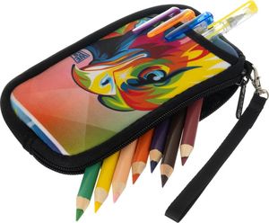 Piórnik Loren Kolorowy piórnik młodzieżowy portmonetka LOREN 529-1 2
