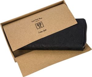 Paolo Peruzzi Portfel damski czarny w kwiaty PAOLO PERUZZI T-08-BL 5