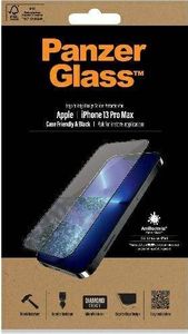 PanzerGlass PanzerGlass E2E Microfracture iPhone 13 Pro Max 6,7" Case Friendly AntiBacterial czarny/black Pro2746 2