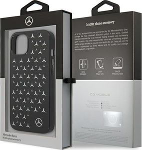 Mercedes Mercedes MEHCP13SESPBK iPhone 13 mini 5,4" czarny/black hardcase Silver Stars Pattern 8